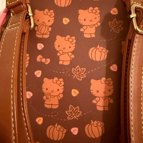 Loungefly Hello Kitty Pumpkin Spice Mini Backpack - Picture 5 of 5